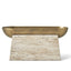 Uttermost Accessories Raised Consciousness Travertine & Brass Bowl - Tall House of Isabella UK
