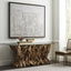 Uttermost Accessories Raised Consciousness Travertine & Brass Bowl - Tall House of Isabella UK