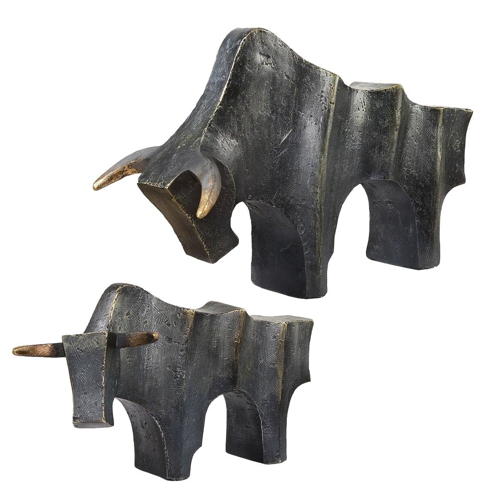 Uttermost Accessories Regal Bull Sculptures Set of 2 House of Isabella UK