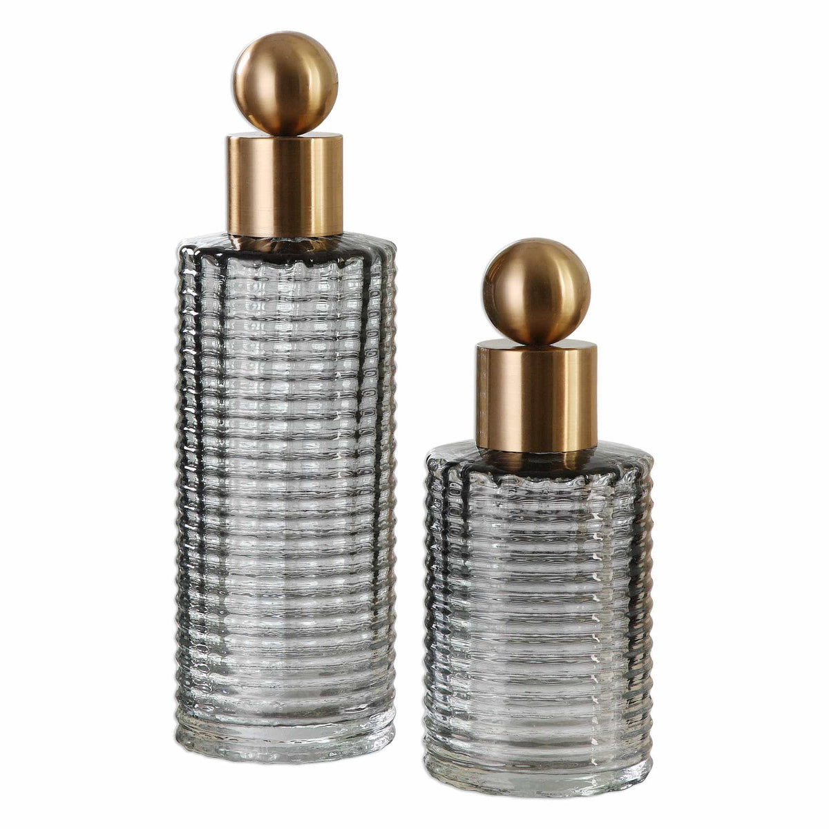 Uttermost Accessories Renato Bottles, S/2 House of Isabella UK