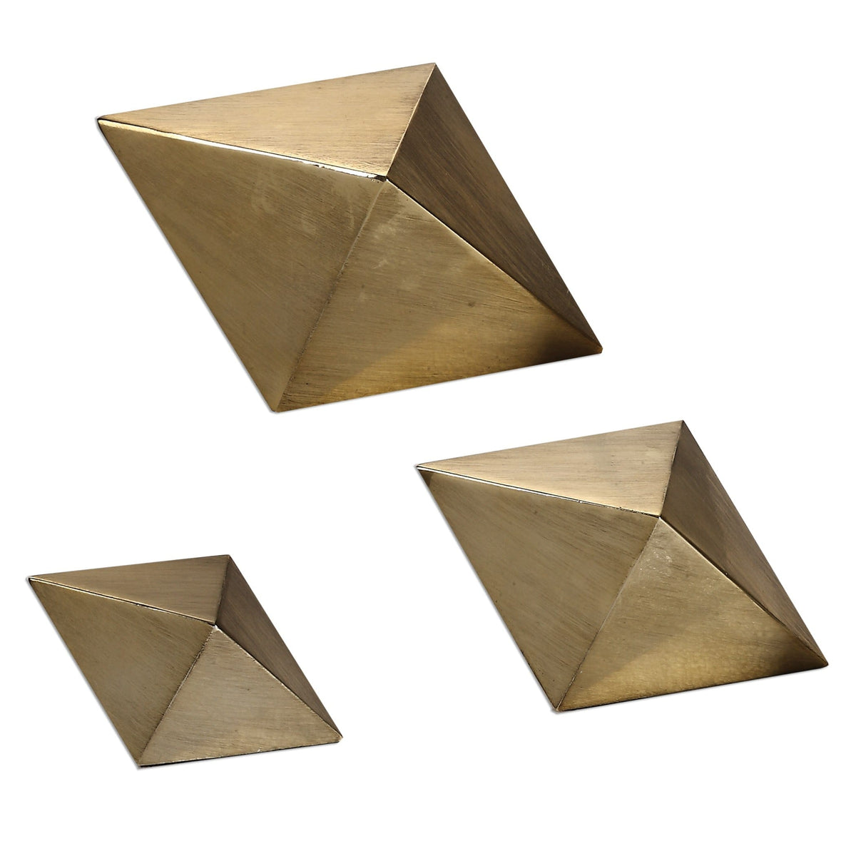 Uttermost Accessories Rhombus Champagne Accents - Set of 3 House of Isabella UK