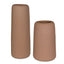 Uttermost Accessories Ridge Indoor-Outdoor Light Brown Vases, Set of 2 House of Isabella UK