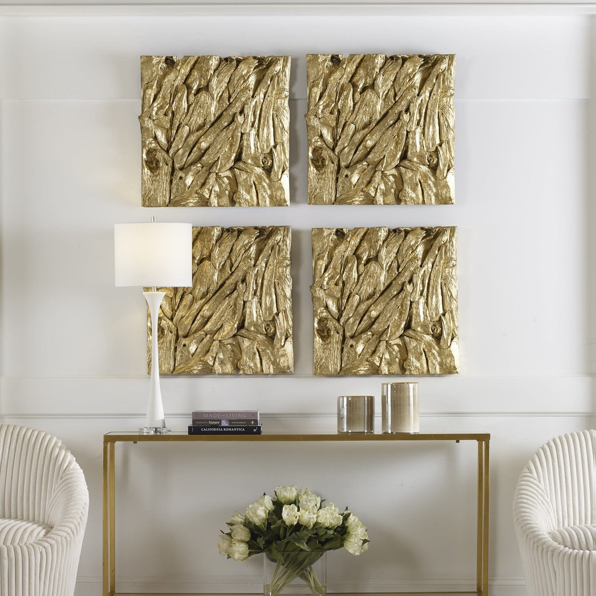 Uttermost Accessories Rio Gold Wood Wall Décor House of Isabella UK