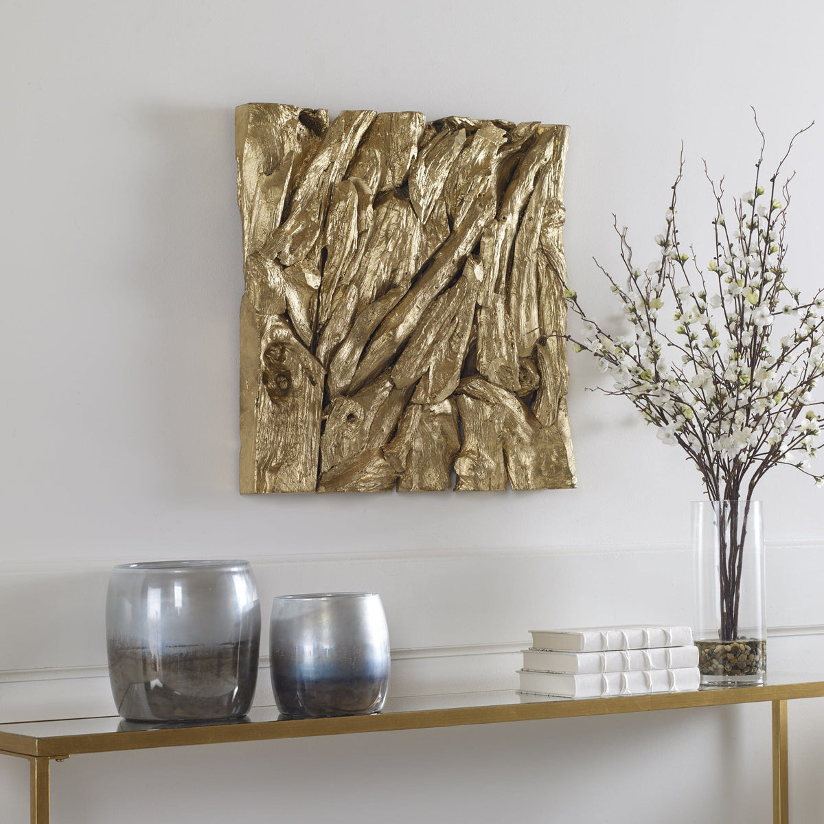 Uttermost Accessories Rio Gold Wood Wall Décor House of Isabella UK
