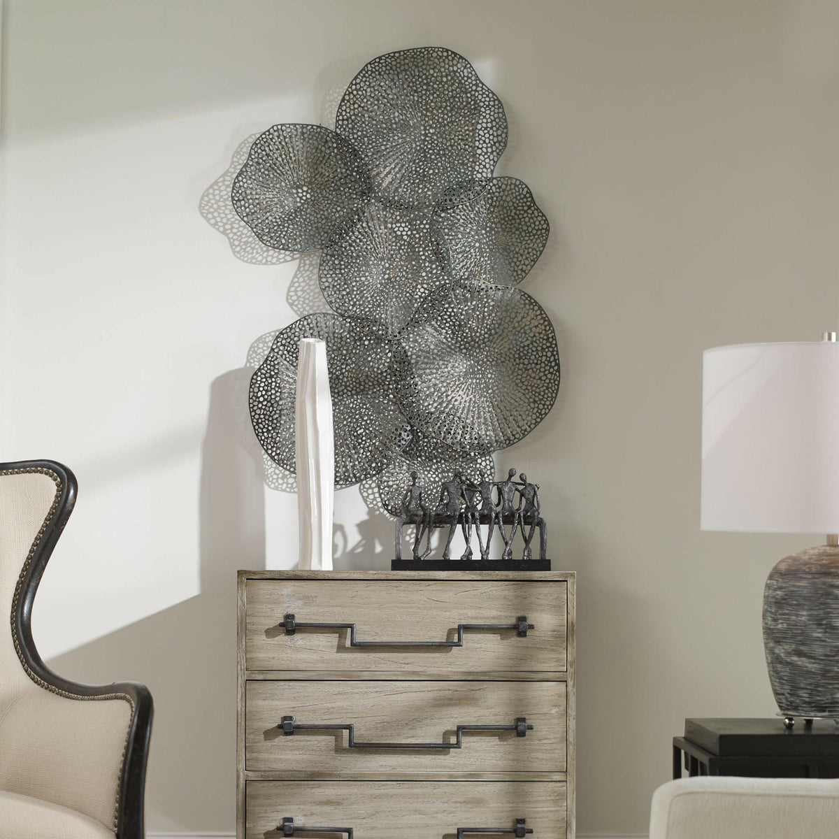 Ripley Metal Leaf Wall Art.