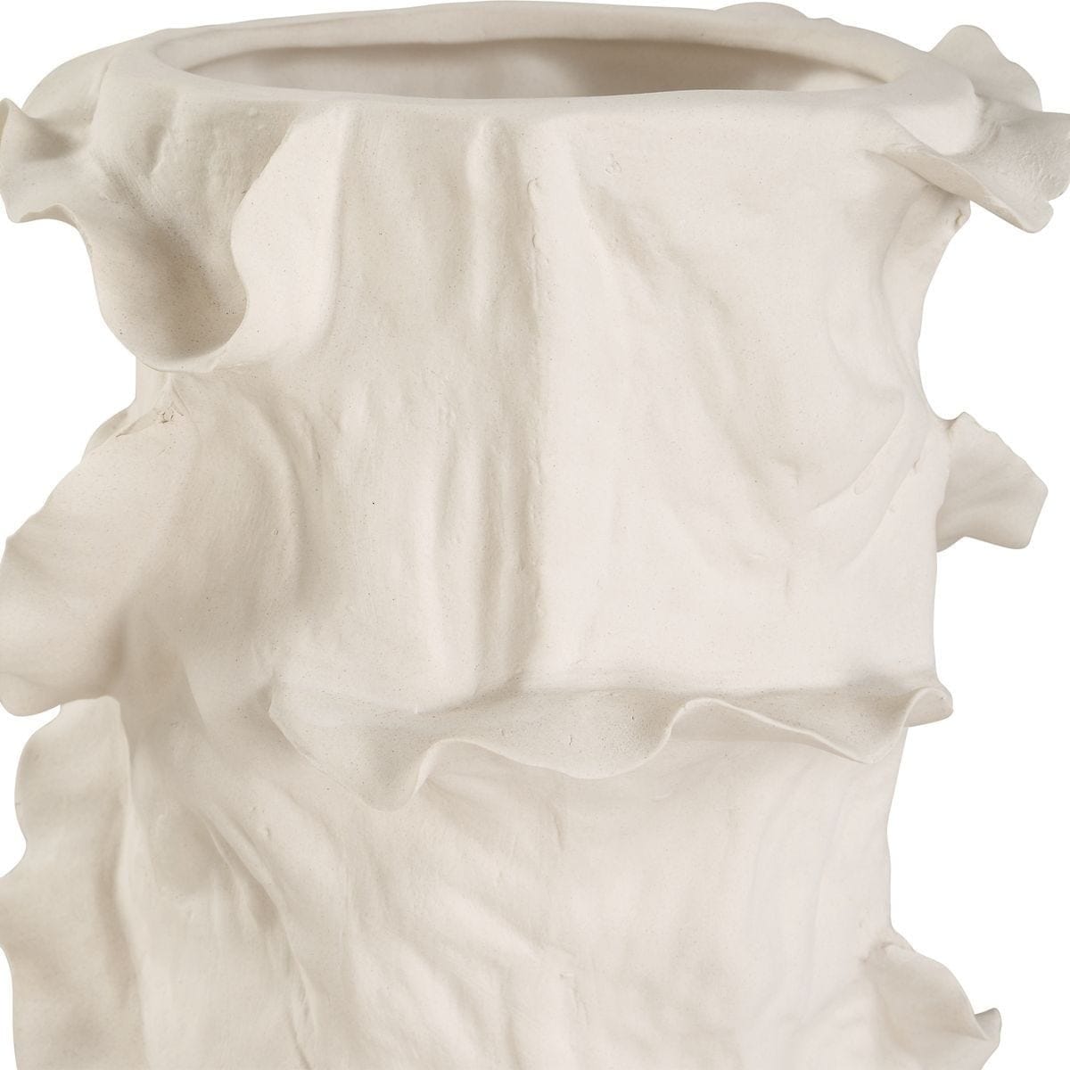 Uttermost Accessories Ripple Crest White Vases Set of 2 House of Isabella UK
