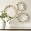 Uttermost Accessories Ripple Effect Silver Wall Art Set of 3 House of Isabella UK
