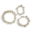 Uttermost Accessories Ripple Effect Silver Wall Art Set of 3 House of Isabella UK