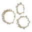 Uttermost Accessories Ripple Effect Silver Wall Art Set of 3 House of Isabella UK