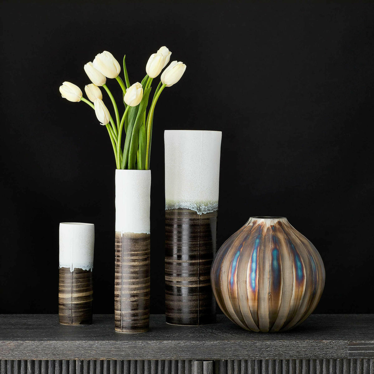 Ripple Vase - Bronze Small.