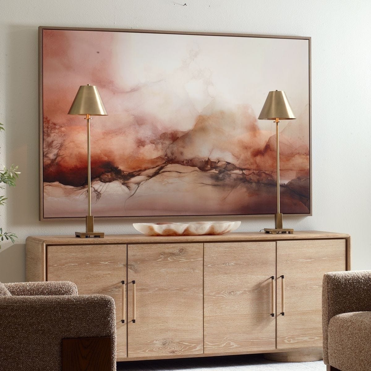 Uttermost Accessories Rise Framed Modern Canvas House of Isabella UK