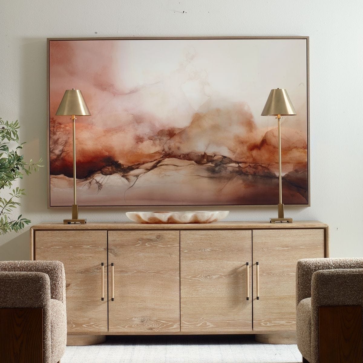 Uttermost Accessories Rise Framed Modern Canvas House of Isabella UK
