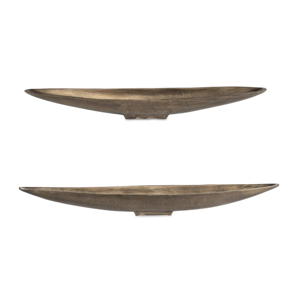 Uttermost Accessories River Run Indoor-Outdoor Antique Brass Bowls, Set of 2 House of Isabella UK