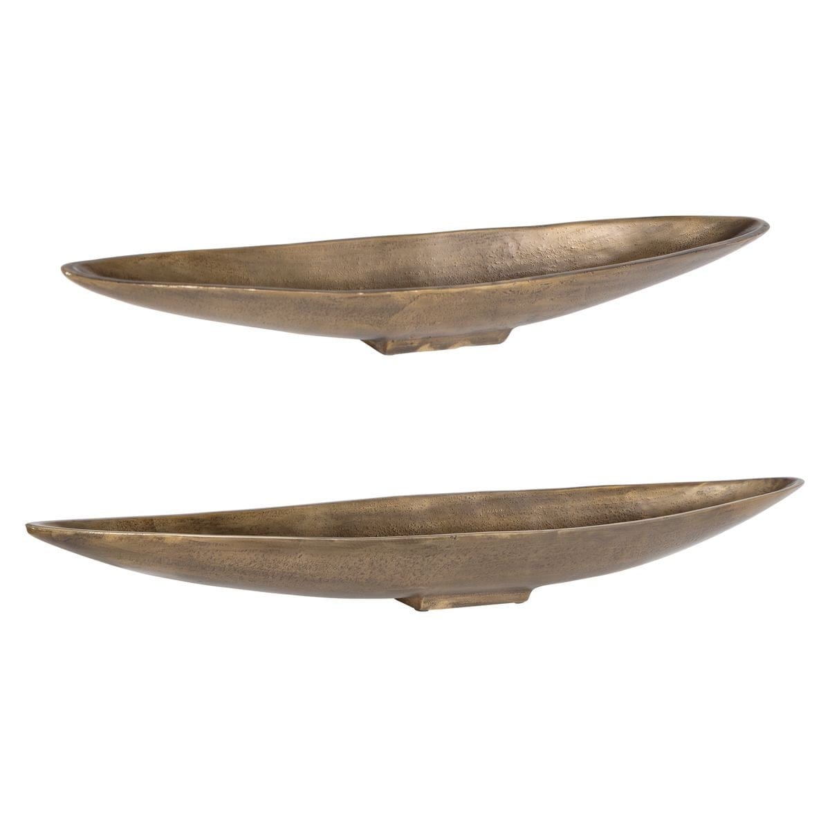Uttermost Accessories River Run Indoor-Outdoor Antique Brass Bowls, Set of 2 House of Isabella UK