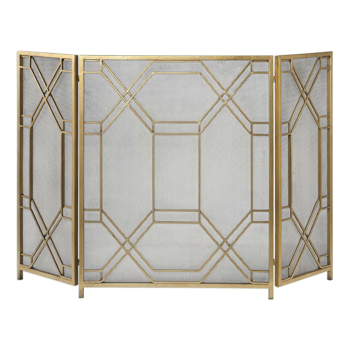 Rosen Gold Fireplace Screen.