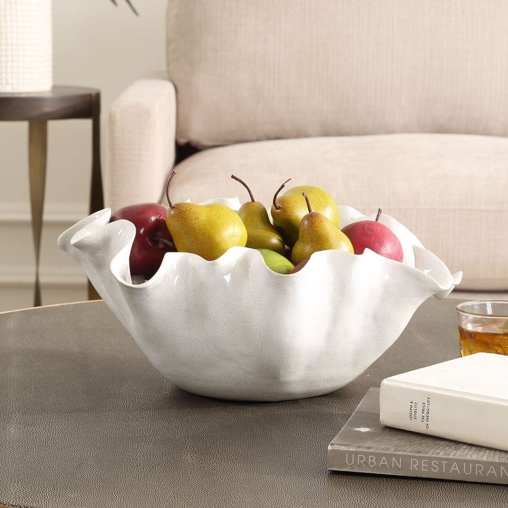 Uttermost Accessories Ruffle Bloom Bowl House of Isabella UK