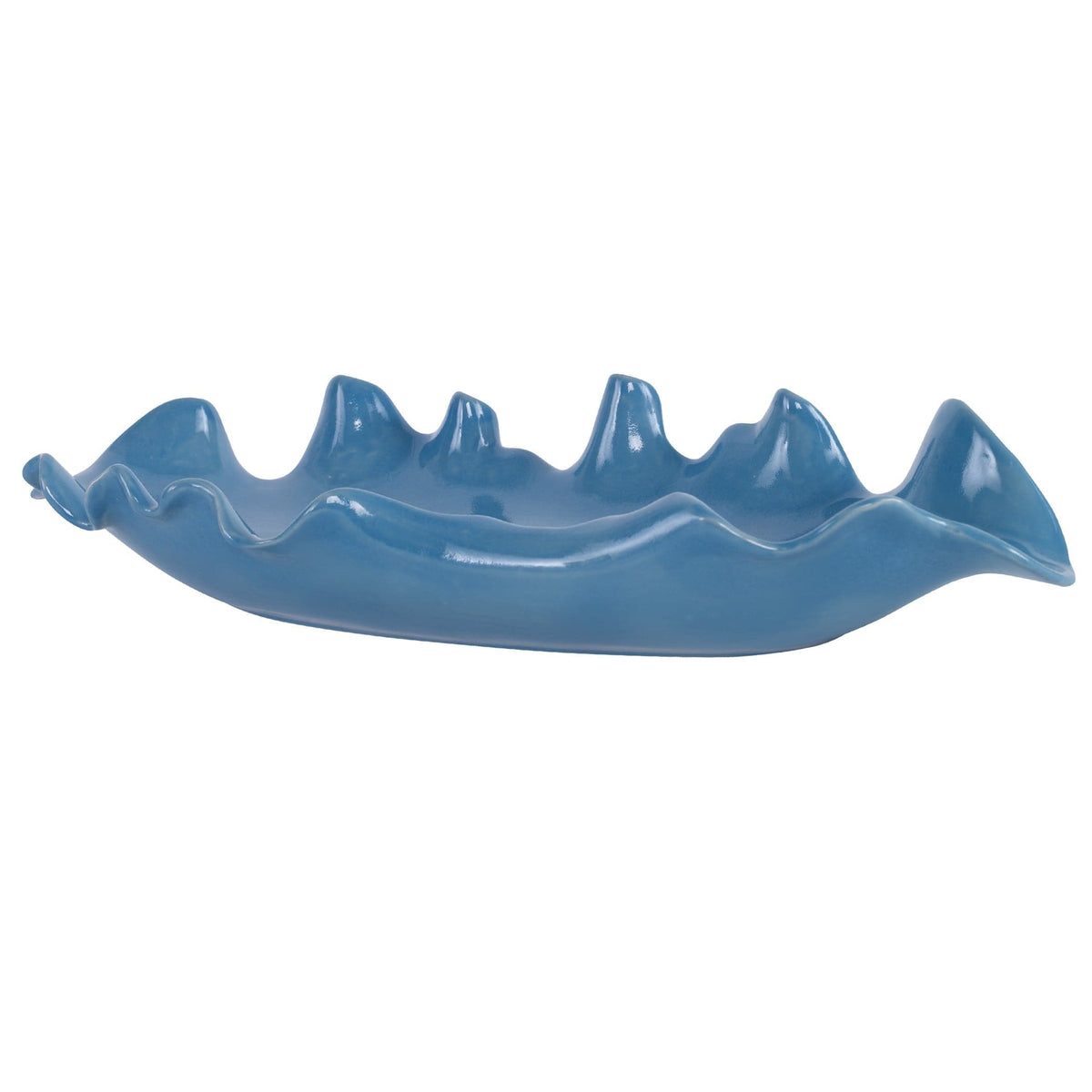 Uttermost Accessories Ruffled Feathers Blue Bowl House of Isabella UK