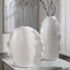 Uttermost Accessories Ruffled Feathers Modern Indoor-Outdoor White Vases, S/2 House of Isabella UK