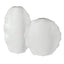 Uttermost Accessories Ruffled Feathers Modern Indoor-Outdoor White Vases, S/2 House of Isabella UK