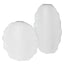 Uttermost Accessories Ruffled Feathers Modern Indoor-Outdoor White Vases, S/2 House of Isabella UK