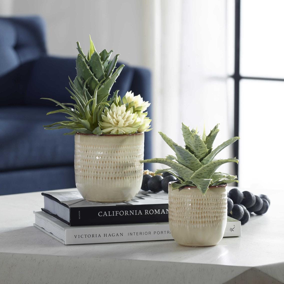 Uttermost Accessories Seaside Succulents | Set of 2 House of Isabella UK