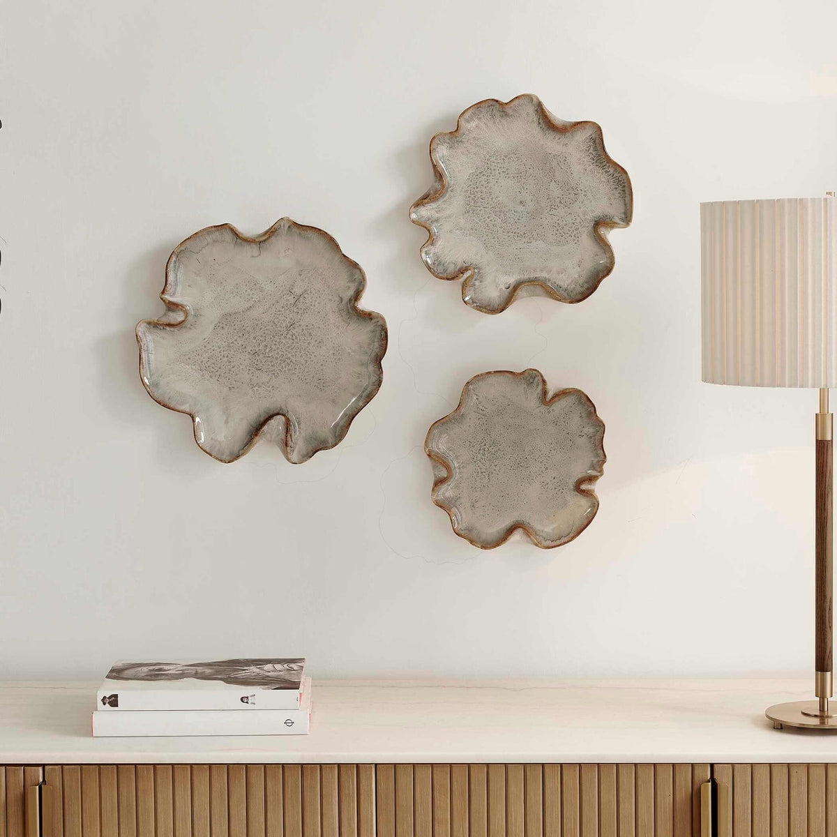 Uttermost Accessories Selene Grey Wall Decor, Set of 3 House of Isabella UK