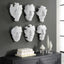 Uttermost Accessories Self-Portrait White Mask Wall Décor - Set of 6 House of Isabella UK
