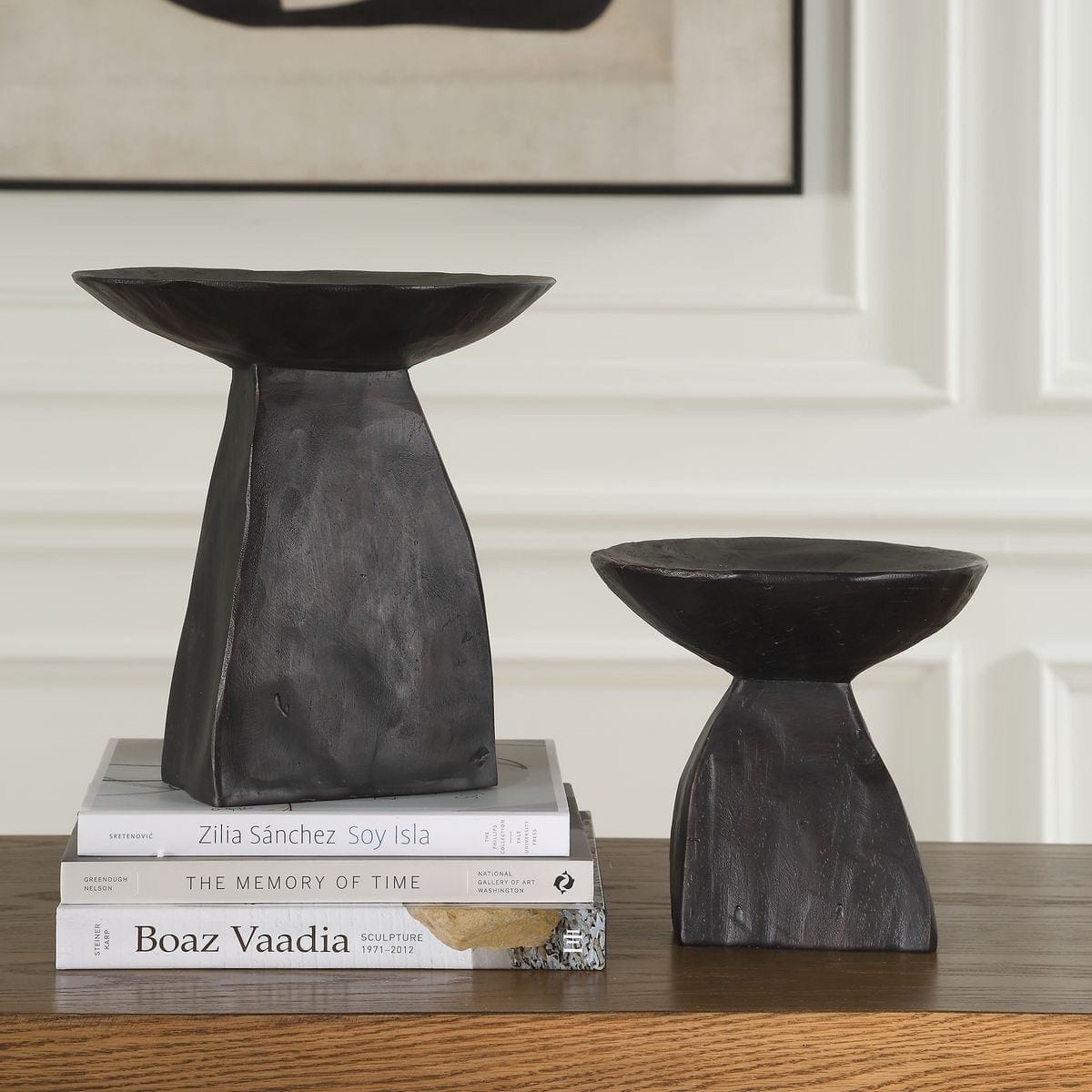 Uttermost Accessories Shadow Pedestal Bowls - Set of 2 House of Isabella UK