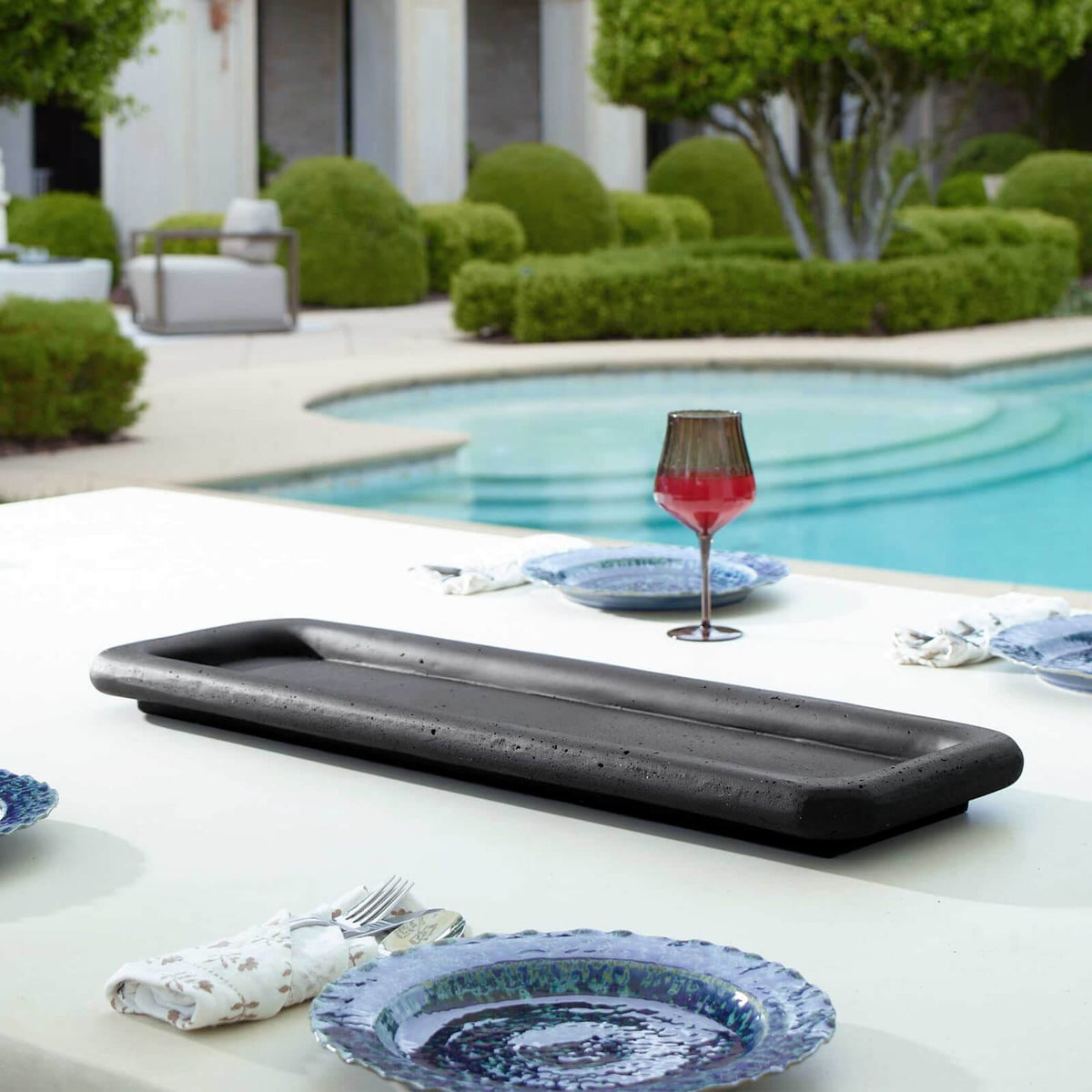 Uttermost Accessories Shadowline Indoor-Outdoor Black Tray House of Isabella UK