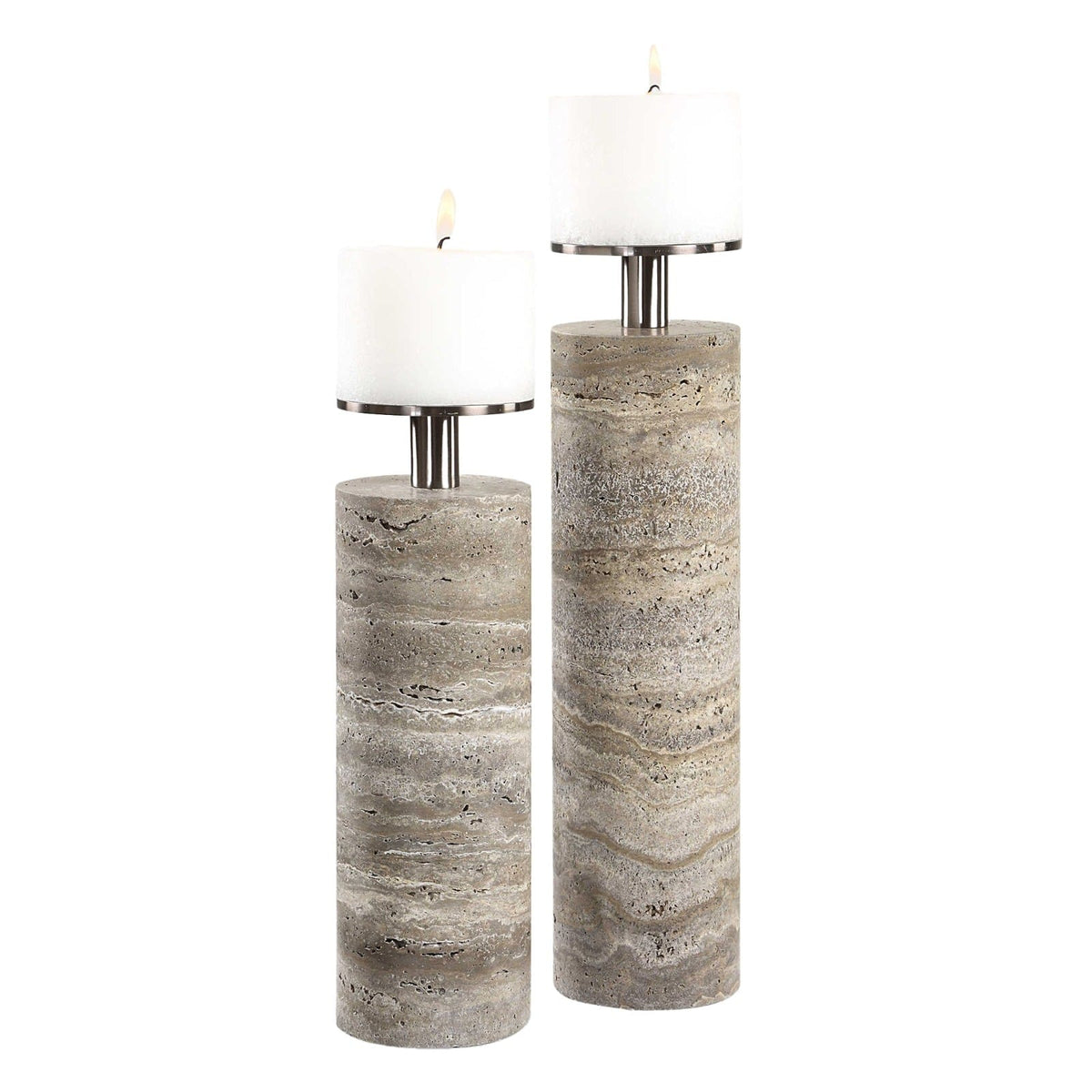 Uttermost Accessories Shadowstone Candleholders, Set of 2 House of Isabella UK