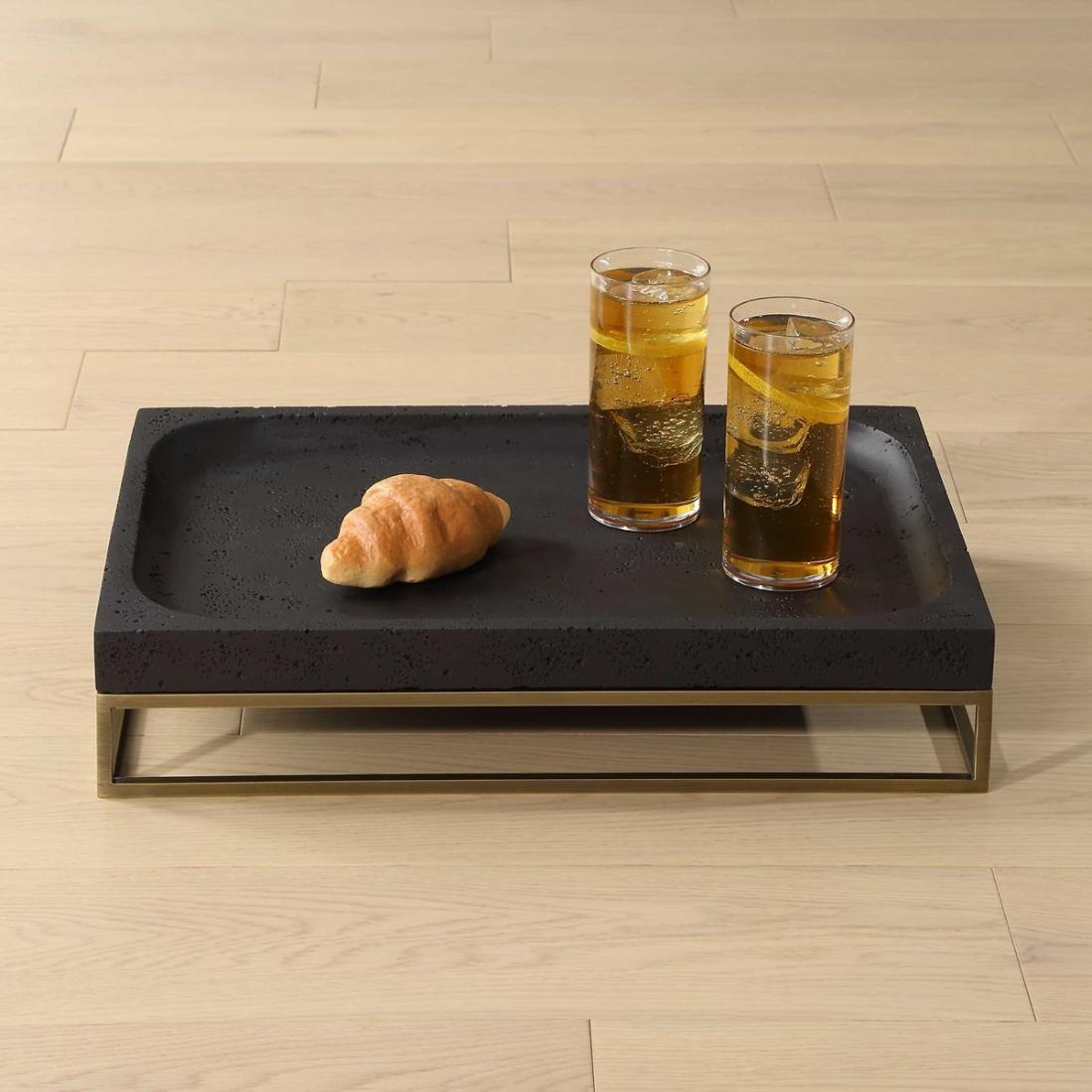 Uttermost Accessories Shadowstone Cast Black Tray House of Isabella UK