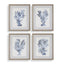 Uttermost Accessories Shibori Coral Framed Prints, Set of 4 House of Isabella UK