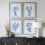 Uttermost Accessories Shibori Coral Framed Prints, Set of 4 House of Isabella UK