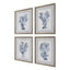 Uttermost Accessories Shibori Coral Framed Prints, Set of 4 House of Isabella UK