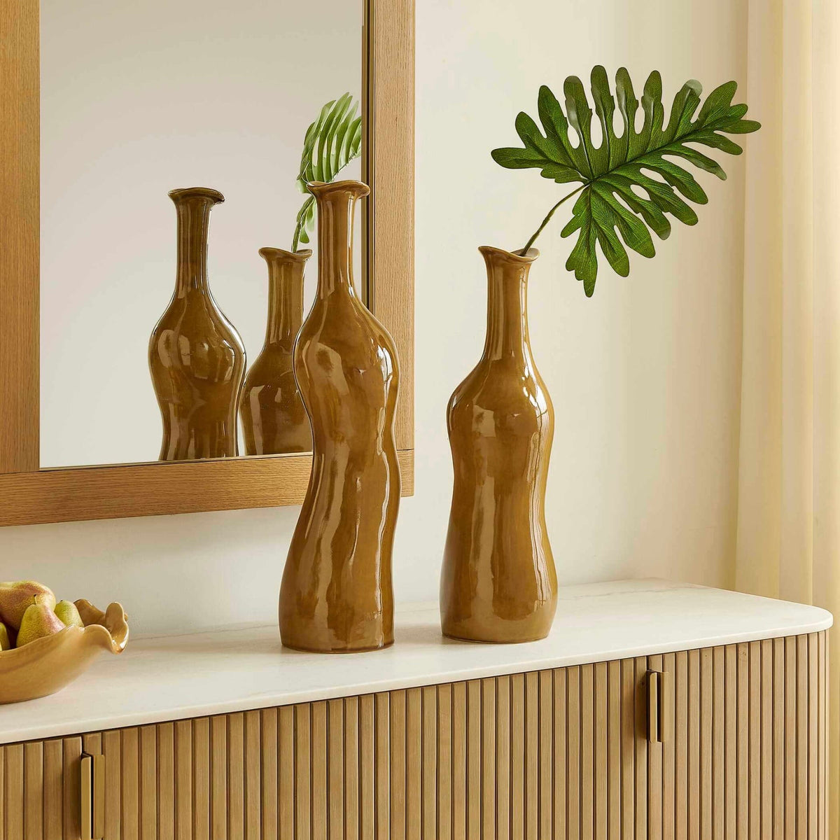 Uttermost Accessories Sienna Flow Indoor-Outdoor Bottle Vases, Set of 2 House of Isabella UK