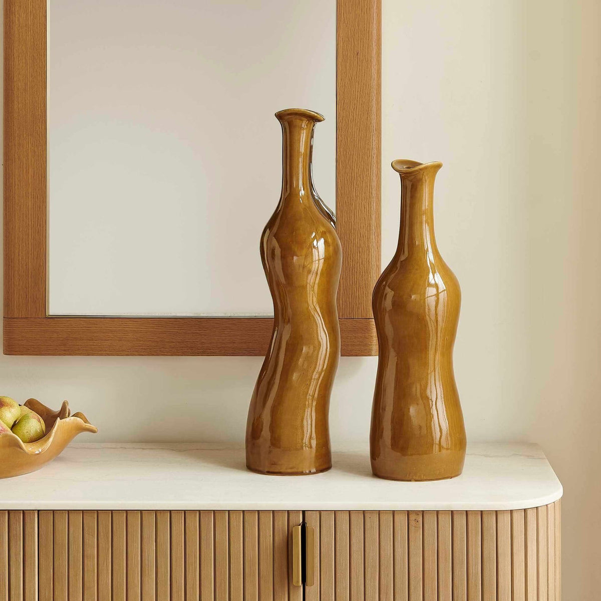 Uttermost Accessories Sienna Flow Indoor-Outdoor Bottle Vases, Set of 2 House of Isabella UK