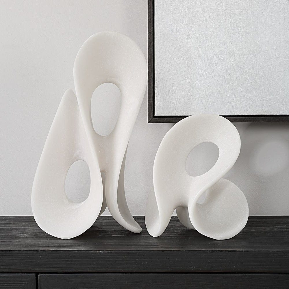 Uttermost Accessories Silent Wave Sculptures Set of 2 House of Isabella UK