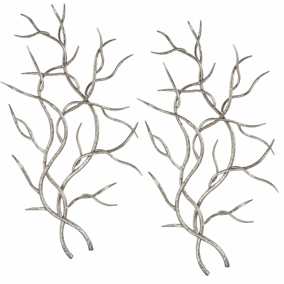 Silver Branches Wall Art S/2.