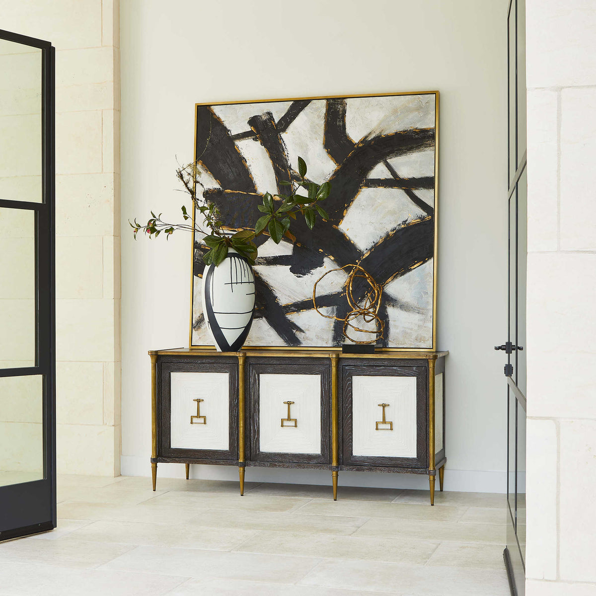 Uttermost Accessories Slash Hand Painted Canvas House of Isabella UK