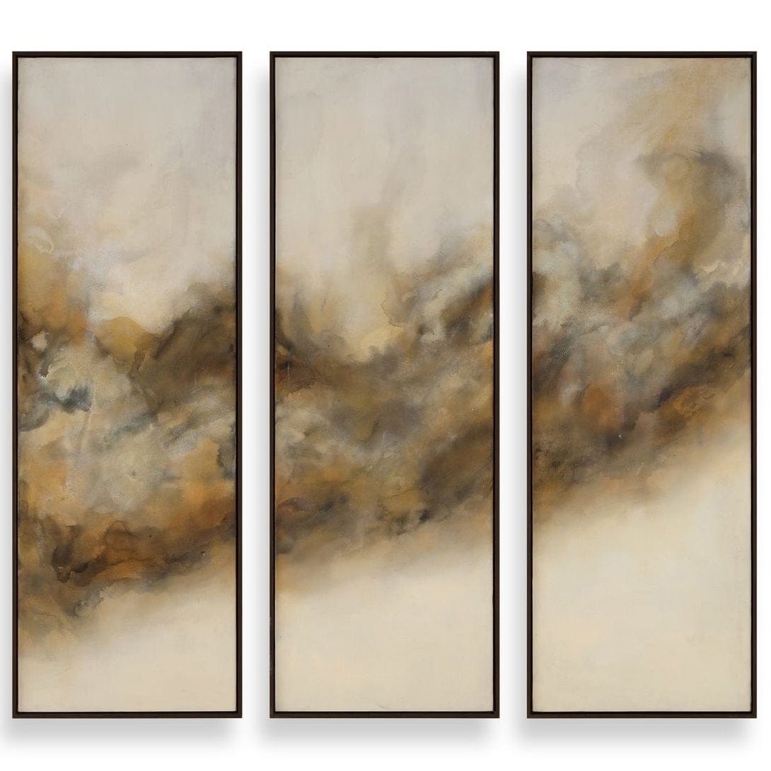 Uttermost Accessories Smoke Break Hand Painted Modern Art - Set of 3 House of Isabella UK