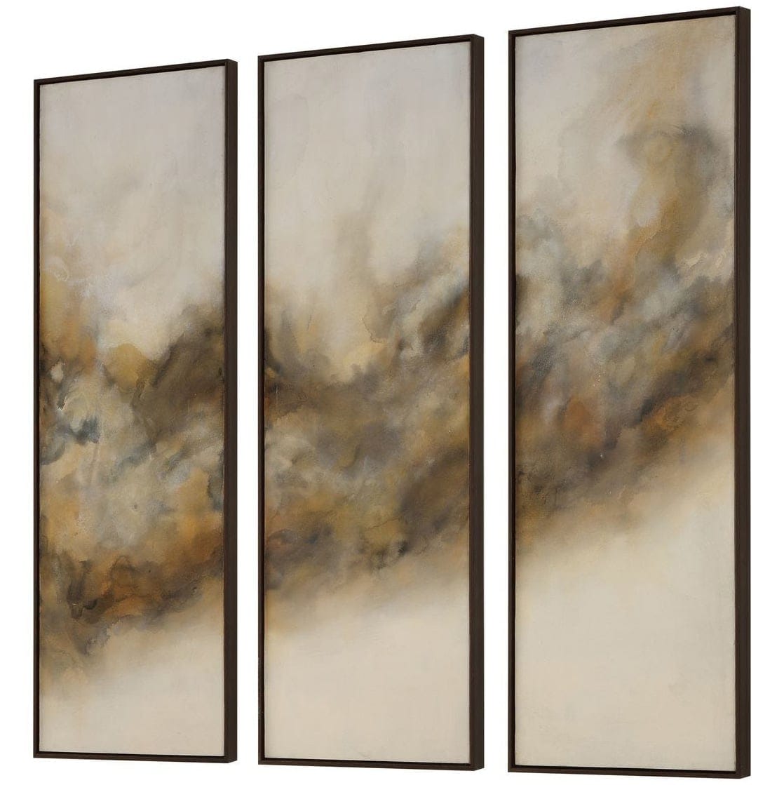 Uttermost Accessories Smoke Break Hand Painted Modern Art - Set of 3 House of Isabella UK