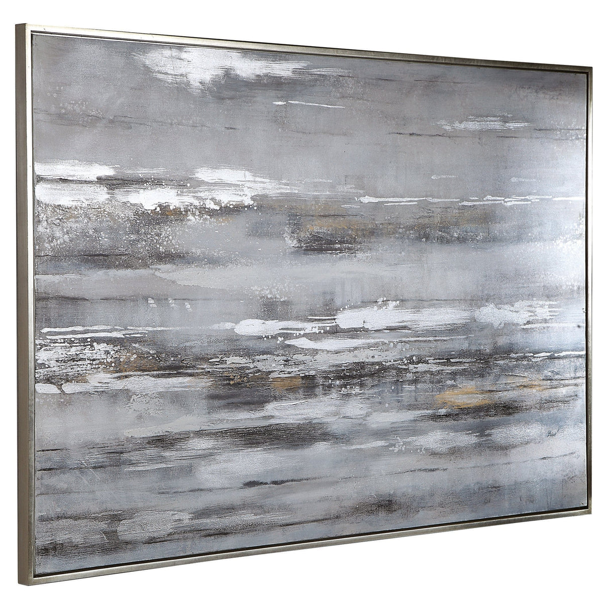 Uttermost Accessories Smoky Waves Hand Painted Canvas House of Isabella UK