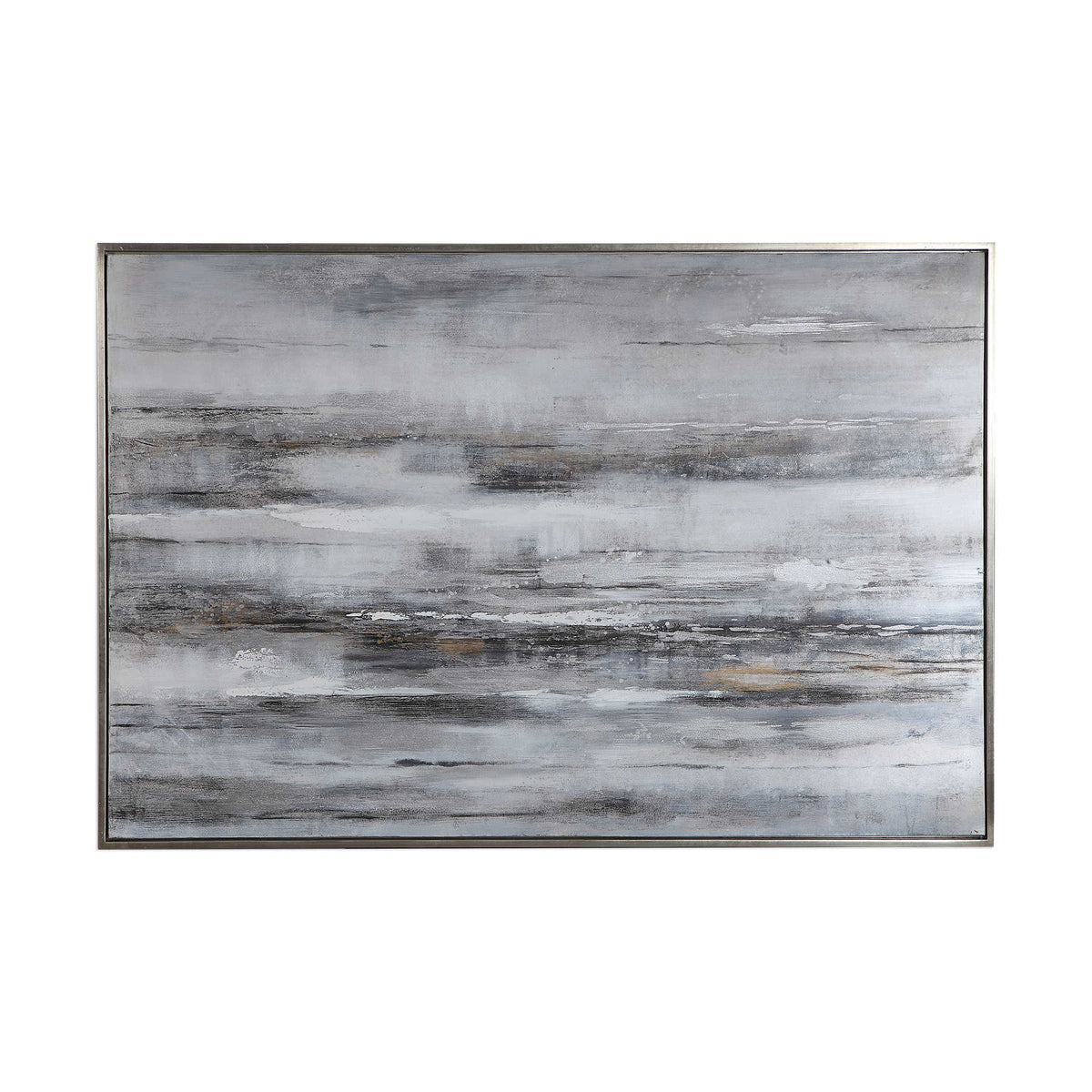 Uttermost Accessories Smoky Waves Hand Painted Canvas House of Isabella UK