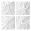 Uttermost Accessories Snowdrift Scultped White Wall Décor, Set of 4 House of Isabella UK