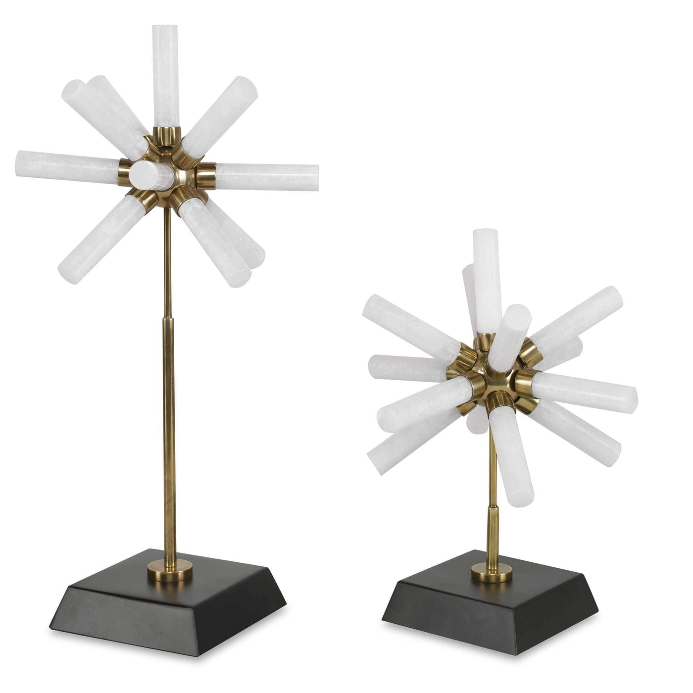 Uttermost Accessories Snowflake Sculptures, S/2 House of Isabella UK