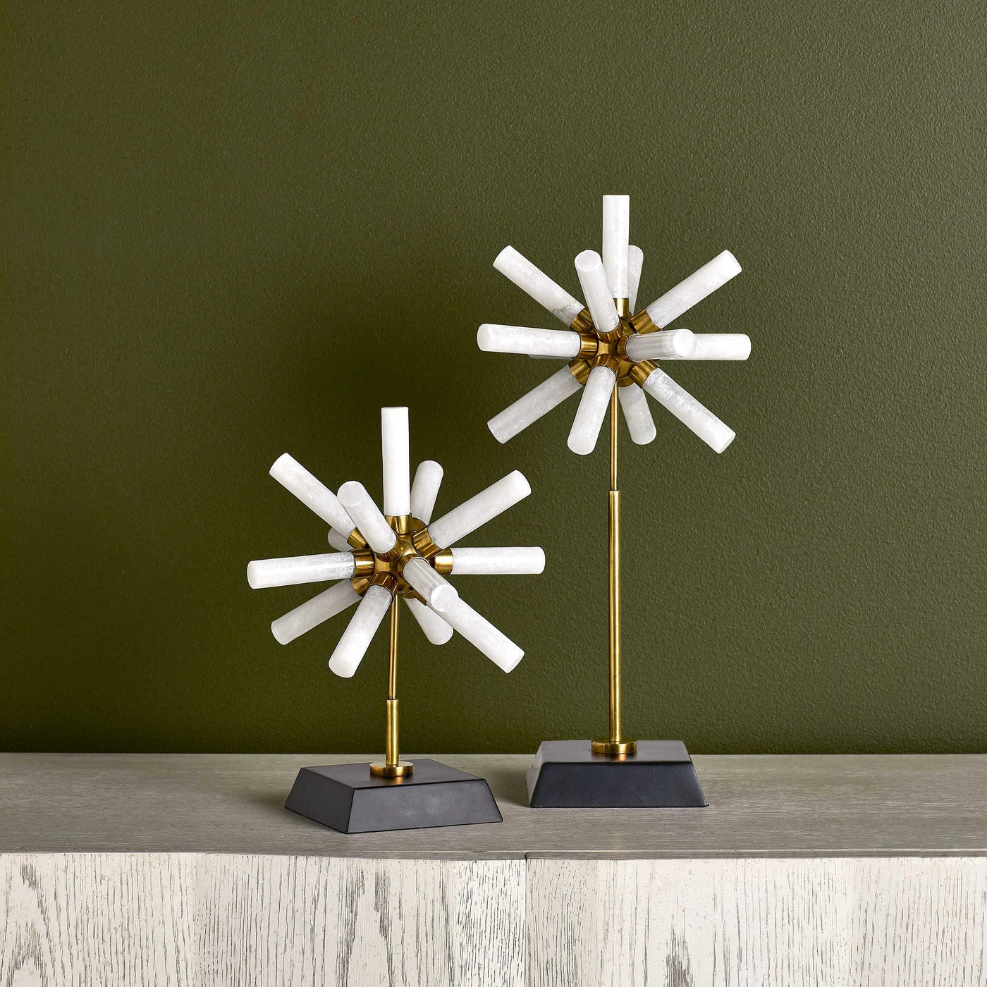 Uttermost Accessories Snowflake Sculptures, S/2 House of Isabella UK