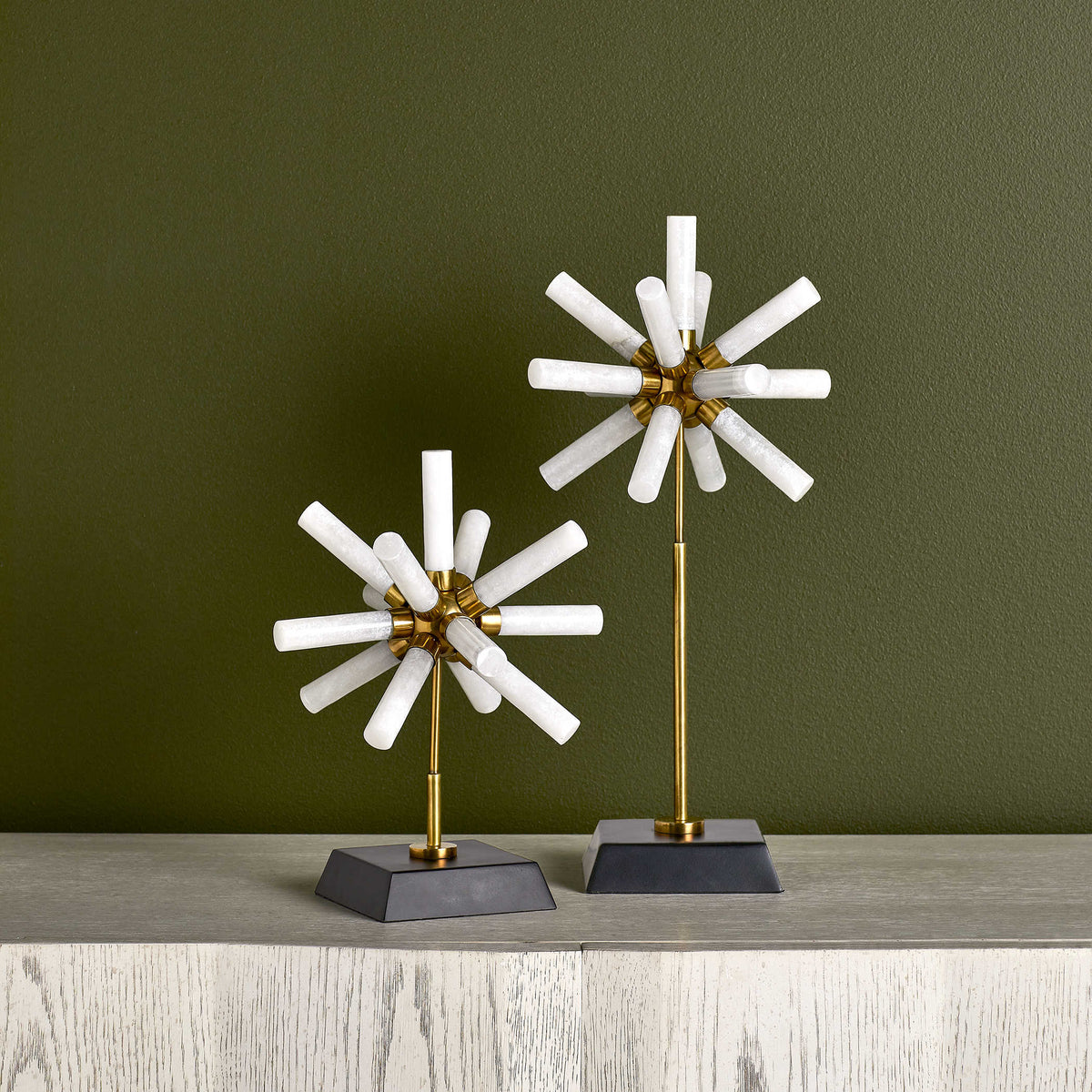 Uttermost Accessories Snowflake Sculptures, Set of 2 House of Isabella UK