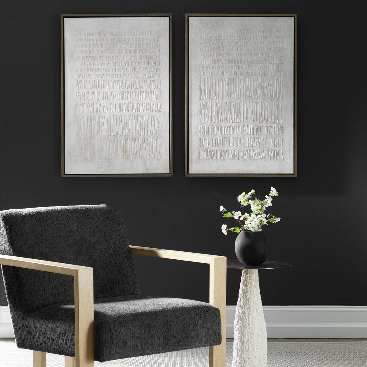 Uttermost Accessories Social Theory Framed Canvases Set of 2 House of Isabella UK