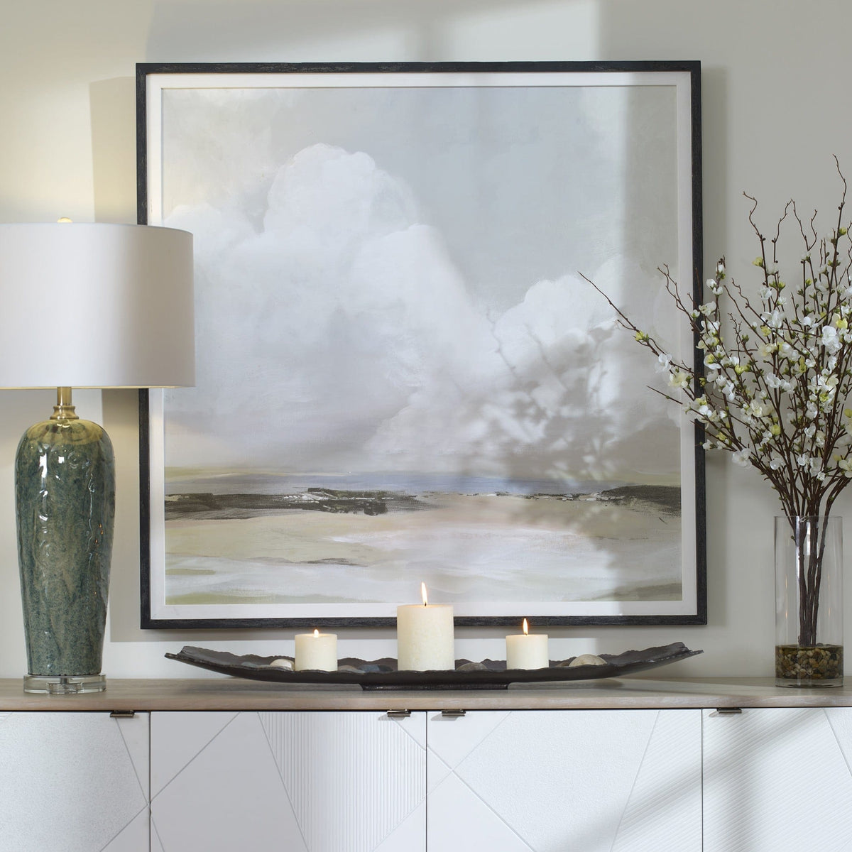 Uttermost Accessories Soft Clouds Framed Print House of Isabella UK