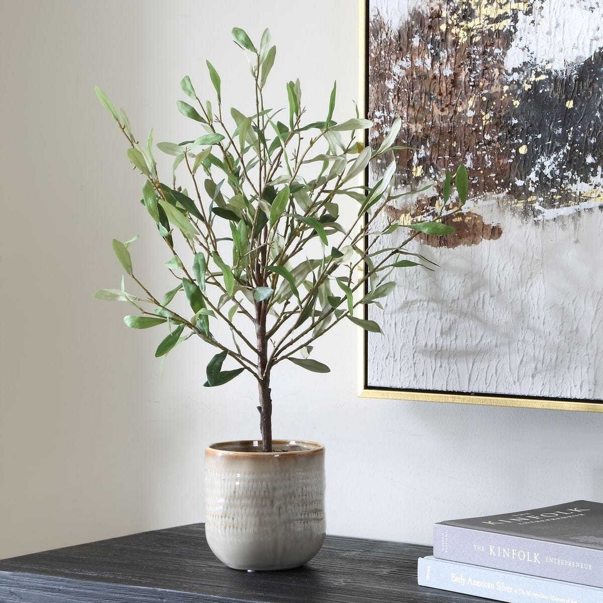 Uttermost Accessories Solea Olive Accent and Textured Vase House of Isabella UK